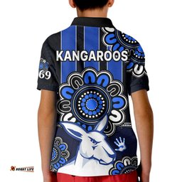 AFL North Melbourne Kangaroos 1869 Aboriginal Kid Polo Shirt