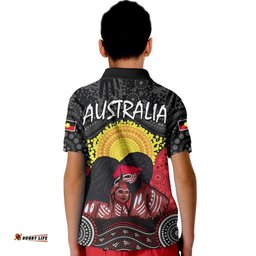 Australia Indigenous Aboriginal Family Kid Polo Shirt