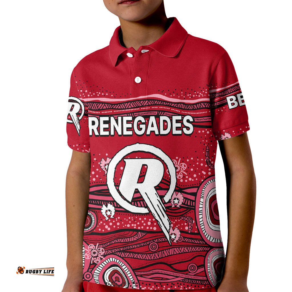 Australia Renegades Cricket Kid Polo Shirt Indigenous-