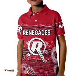 Australia Renegades Cricket Kid Polo Shirt Indigenous-