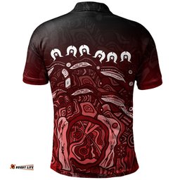 Custom-Kid Torres Strait Islands Polo Shirt - Red Ocean For