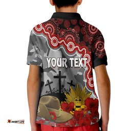 Bombers Football ANZACPolo Shirt KID Aboriginal Mix Slouch Hat