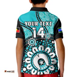 Custom Text And Number Brisbane Heat NAIDOCPolo Shirt KID Indigenous For Our Elders