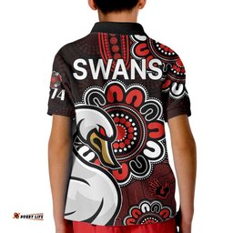 AFL Sydney Swans 1874 Aboriginal Kid Polo Shirt