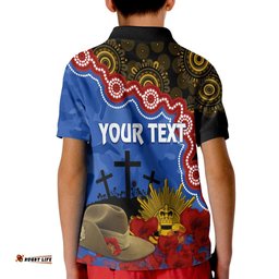 Eagles Football ANZACPolo Shirt KID Aboriginal Mix Slouch Hat