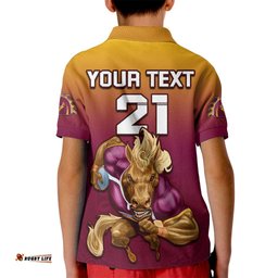 Custom NRL Broncos PremiersKid Polo Shirt