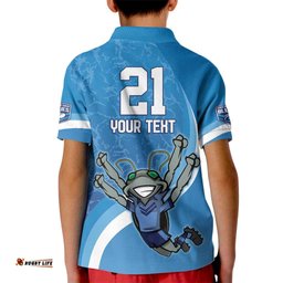 Custom NSW Cockroaches Blues Kid Polo Shirt New South Wales Origin No2
