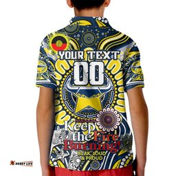 Custom NAIDOC Week 2024 Cowboys Kid Polo Shirt Mascot Rugby
