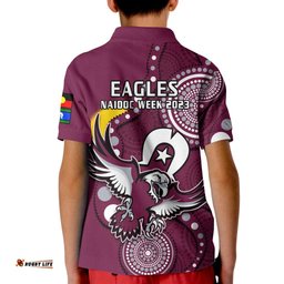 Sea Eagles Rugby NAIDOCPolo Shirt KID Indigenous For Our Elders