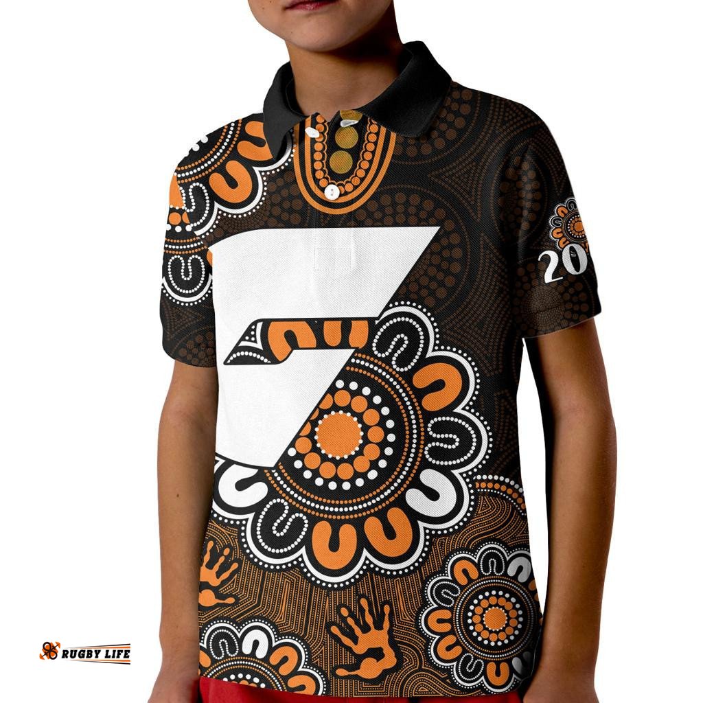 AFL GWS Giants 2012 Aboriginal Kid Polo Shirt