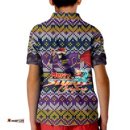 Melbourne Storm Christmas Kid Polo Shirt MerryStorm Man