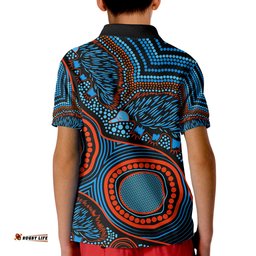 Echidna Aboriginal Polo Shirt KID Style No.3
