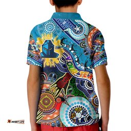 Personalised Titans NAIDOC Week 2024 Kid Polo Shirt Australia Aboriginal Dot Painting