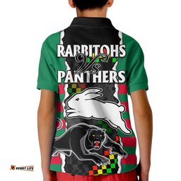 NRL Combine Rabbitohs and Panthers Kid Polo Shirt