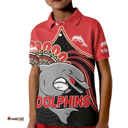 NRL Redcliffe Dolphins Kid Polo Shirt