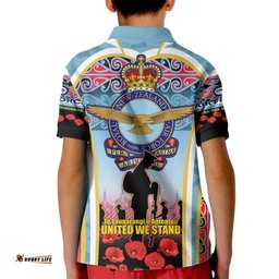 Royal New Zealand Air Force ANZAC Day Kid Polo Shirt Te Tauaarangi o Aotearoa