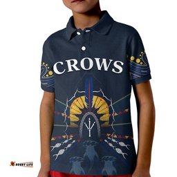 The Crows Indigenous Polo Shirt KID Adelaide Football