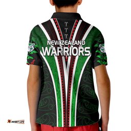 New Zealand Rugby Silver Fern Kid Polo Shirt The Maori Warriors