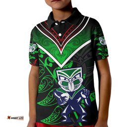 New Zealand Rugby Silver Fern Kid Polo Shirt The Maori Warriors