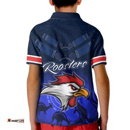 Rosster Easts To Win Kid Polo Shirt Sydney Rugby est 1908 Boomerang Indeginous