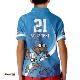 Custom NSW Cockroaches Blues Kid Polo Shirt New South Wales Origin No1