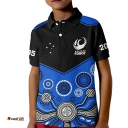 Western Force Super RugbyPolo Shirt KID Est 2005 Indigenous Art