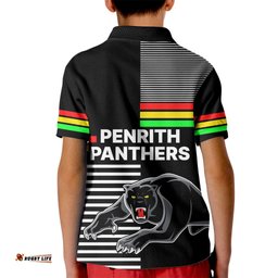 Penrith Panthers Rugby Kid Polo Shirt Proud The Panthers Comeback