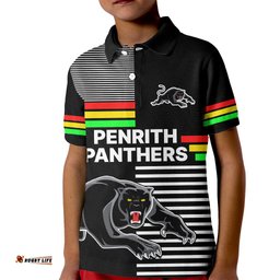 Penrith Panthers Rugby Kid Polo Shirt Proud The Panthers Comeback