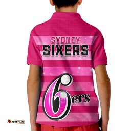 Sydney Sixers Cricket Polo Shirt KID Galaxy Star Simple Ver.01