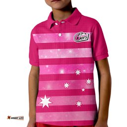 Sydney Sixers Cricket Polo Shirt KID Galaxy Star Simple Ver.01