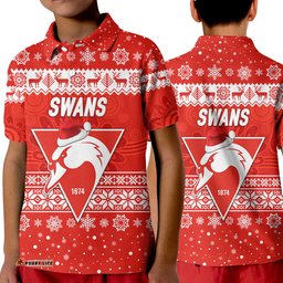 Sydney Swans Polo Shirt KID Christmas Simple Style