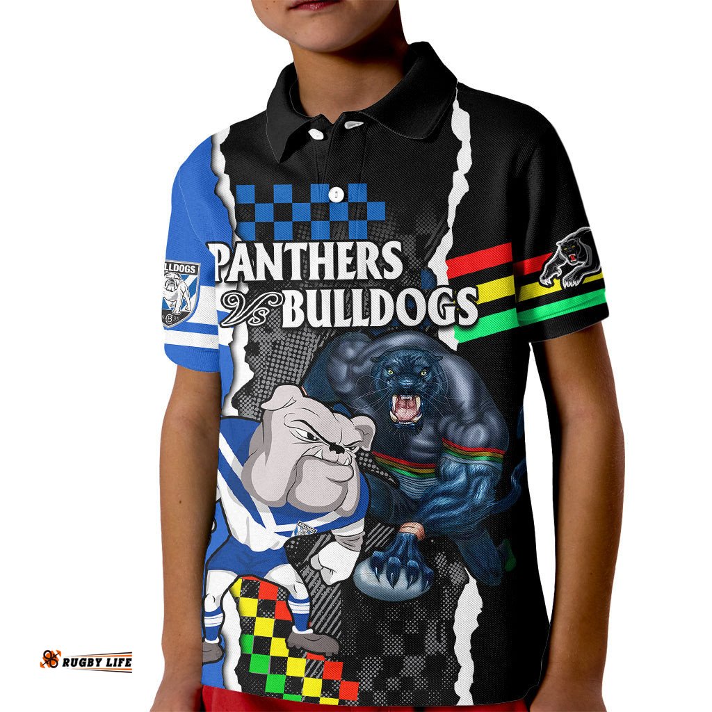 NRL Combine Bulldogs and Panthers Kid Polo Shirt