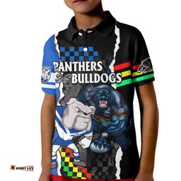 NRL Combine Bulldogs and Panthers Kid Polo Shirt