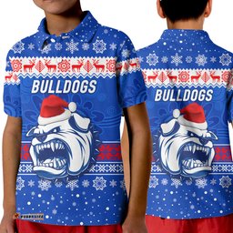 Western Bulldogs Polo Shirt KID Christmas Simple Style