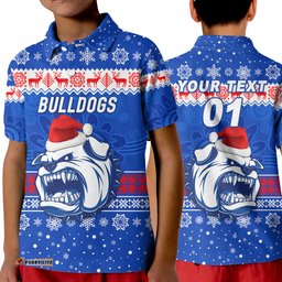 Western Bulldogs Polo Shirt KID Christmas Simple Style