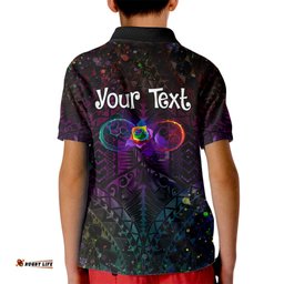 I See Your True Colors Personalised Kid Polo Shirt Autism Awareness