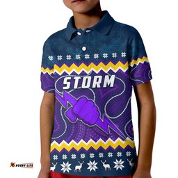 Storm Polo Shirt KID Christmas Melbourne Mix Indigenous