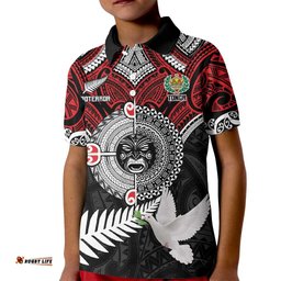 Aotearoa and Tonga Mo Te Tiriti Kid Polo Shirt New Zealand Honour The Treaty Ake!Ake!Ake! LT9
