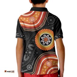 Australia Aboriginal Art Kid Polo Shirt Indigenous Proud LT14