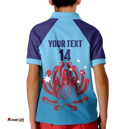 Custom New South Wales Bowls Australia Kid Polo Shirt Go Champions NSW Waratah LT14