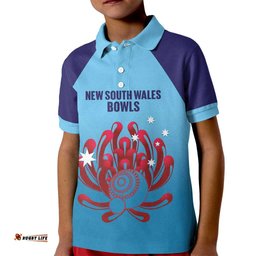 Custom New South Wales Bowls Australia Kid Polo Shirt Go Champions NSW Waratah LT14