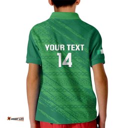 Custom Ireland Cricket Kid Polo Shirt Irish Celtic Knot - National Color LT14