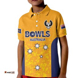 Australian South Australia Lawn Bowls Custom Kid Polo Shirt Aussie Minimalist Style LT9
