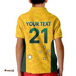 Australian Lawn Bowls Custom Kid Polo Shirt Aussie Minimalist Style LT9