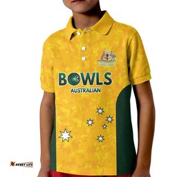 Australian Lawn Bowls Custom Kid Polo Shirt Aussie Minimalist Style LT9