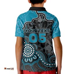 Custom Power Football Kid Polo Shirt Aboriginal Dot Art Pattern DT05