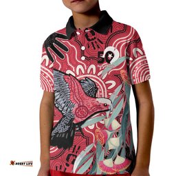 Personalised Australia Galah NAIDOC Week 2026 Kid Polo Shirt 50 Years of Deadly Aboriginal Art LT14