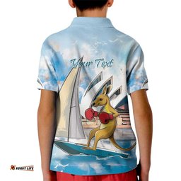 Personalised Australia Sailing Kid Polo Shirt Life Is Better On A Boat LT14