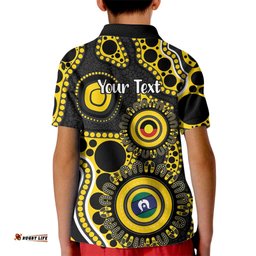 Richmond NAIDOC Week 2026 Personalised Kid Polo Shirt 50 Years of Deadly Aboriginal Art LT14