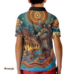 Aboriginal Dreamtime Stories Land Kid Polo Shirt LT9